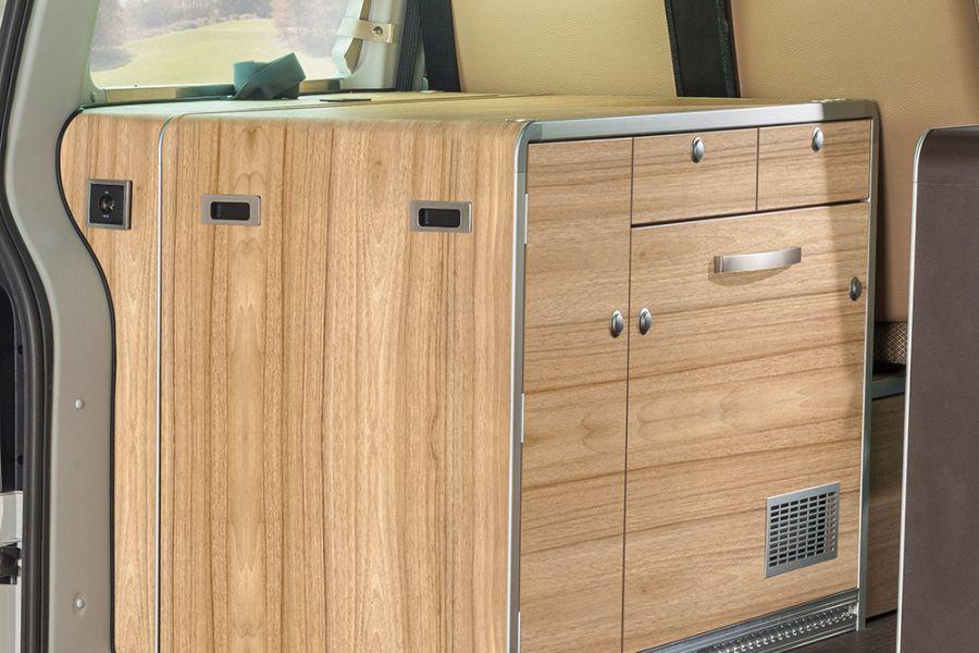 Stowage compartments The HYMERCAR Sydney has a bed carcass with an integrated 65-litre