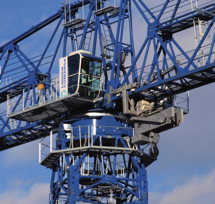 LC3000 series Flat-Top tower cranes with maximum loads from 32 to 90 tonnes