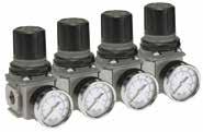 valves Soft-Start & Quick Dump valves Electronic Proportional Regulator P Compact Series mm body width /", /8", & /" Ported Flows up to: dm /s (SCFM)