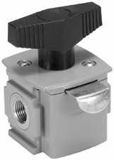 -UK P, P, P Series Ball Valve / Lockout Valve Symbol Features The Ball / Lockout Valve shuts off downstream line pressure in the closed position with a 9 turn of the handle.