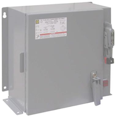 NEMA 12 Transformer Disconnects New NEMA 12 Offering (A3) Voltage 240 x 480 to 120 (D1) Door and handle can be locked with one lock 250 2000 VA A3 Square D disconnect switch (TCN30) 30 A, 600 V,