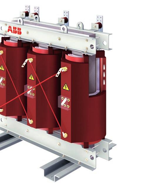ABB Vacuum Cast Coil dry transformers range from 50 kva up to 30 MVA with operating voltages up to 52 kv.
