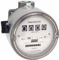 straight readout to 999.9 gallons; reset knob on meter body. Non-reset totalizer on 6" diameter dial face. 1000 psi max. pressure. 1" NPT(f) inlet/outlet. NOTE: For consumer use only.