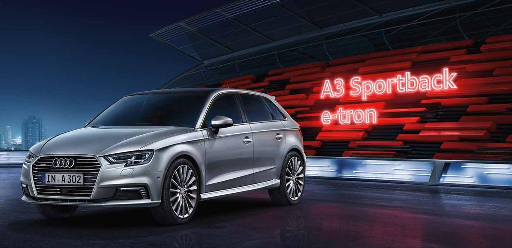 No compromise. As a plug-in hybrid, the A3 Sportback e-tron combines the comfort and performance of an Audi with the efficiency of electric power.