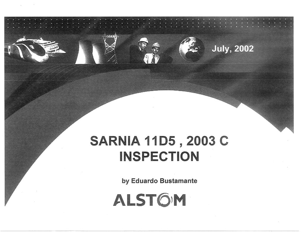 SARNIA ~t 5,2003 ECT~O