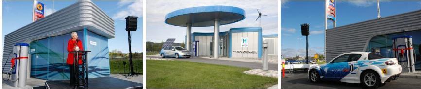 Hydrogen: Status Six stations running in and around Oslo, three established by EU/Transnova-fundet projects (H2Moves/CHIC- Oslo/HyNor Lillestrøm) three established by Statoil and Hydro.