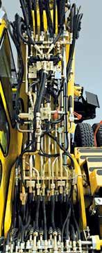 Hydraulic system by PRECISION CONTROL The rail-road excavators are fitted with well-proven load-sensing hydraulics.