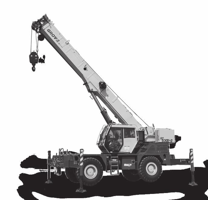 Jobsite benefits Exceptional maneuverability Maneuvering around the job site is easier with Grove roughterrain cranes.