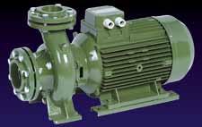 Horizontal and Vertical centrifugal pumps versions Horizontal bare shaft pumps available from stock Monobloc In-Line Coupled with coupling on
