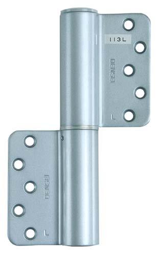 D&E Auto-hinge D&E Auto-hinge 100 series. The 100 series is a door closer built into a pair of hinges.