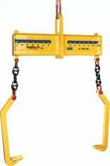 Model 84 - Telescopic Coil Lifter Model 86 - Double Leg Coil Lifter A.38 Chain wheel provides easy manual operation. Two-sided coil lifter requires less aisle space.