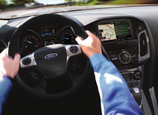 Listens to what you say. Voice-activated Ford SYNC 1 delivers hands-free calls, reads your text messages aloud, and plays music in response to simple voice commands.