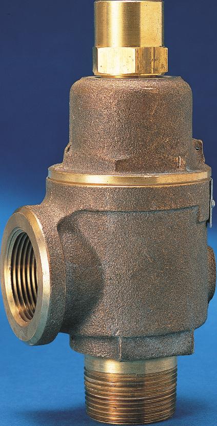 VALVES & CONTROLS KUNKLE SAFETY AND RELIEF PRODUCTS Non-code Bronze Liquid Relief Valves Model descriptions Model 20 Model 19: All bronze, equipped with handwheel for easy adjustment within spring