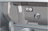 Airbag deactivation The lock to deactivate the front passenger airbag can be found in the glove compartment.