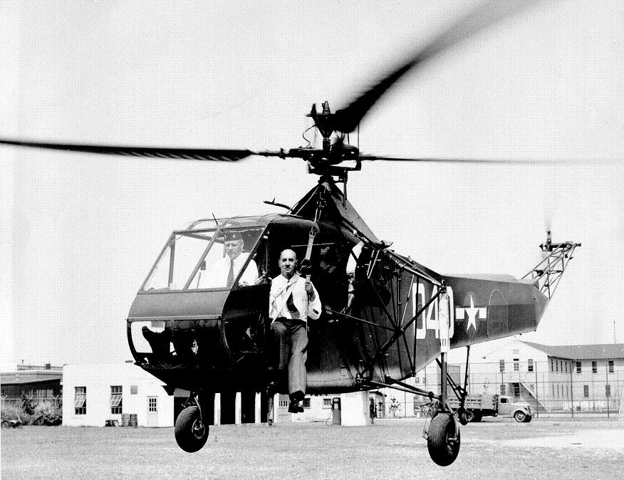 HNS Sikorsky VS316A Hoverfly rdm: 38', 11.58 m length: 35'5", 10.80 m engines: 1 Warner R-550-3 max.