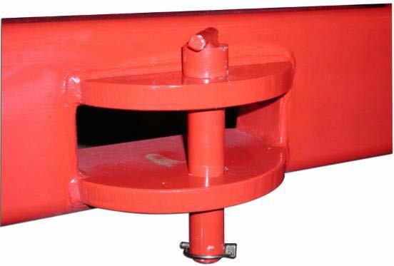 1.4.9. Coupling hitch The coupling hitch is used for coupling other trailed devices to the trailer.