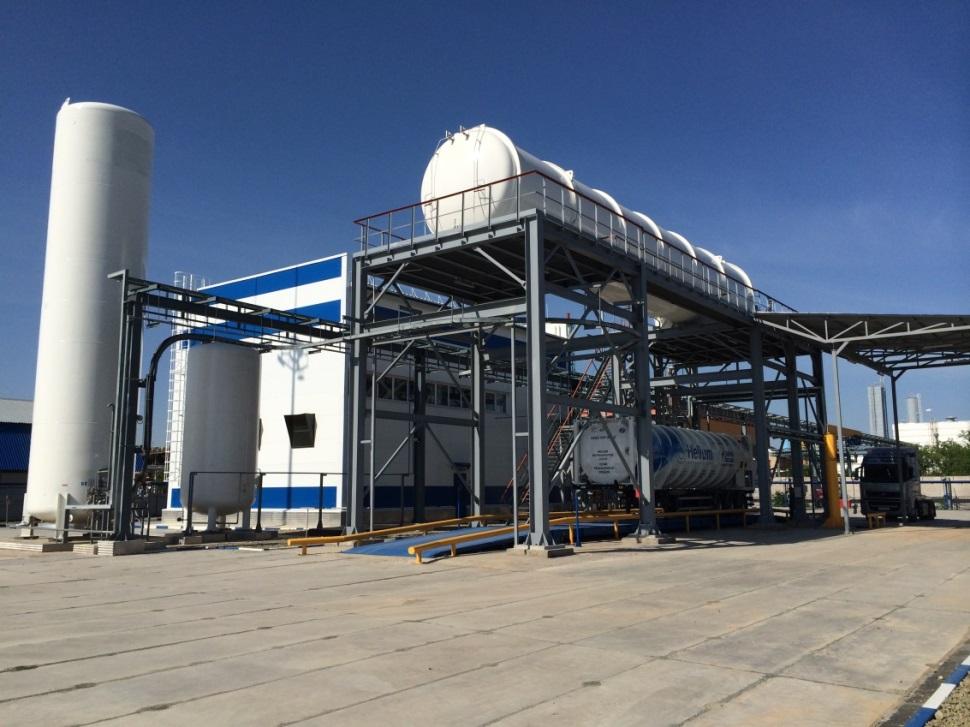 Summary Linde Kryotechnik AG has successfully designed, supplied and commissioned a helium liquefaction plant for Gazprom Gazenergoset in Orenburg: Design and supply by Linde Kryotechnik AG Plant