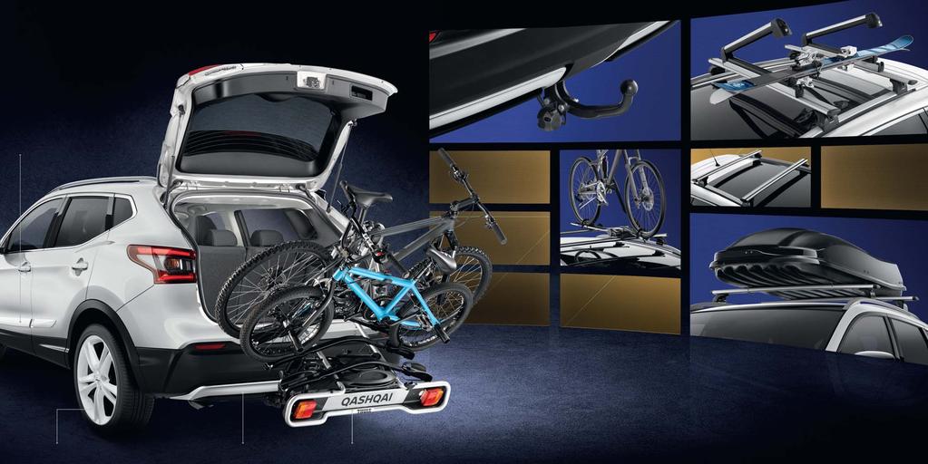 TOWBARS BE INNOVATIVE: TAKE IT ALL Wherever you are, wherever you re going: be prepared with a fixed towbar and ski/snowboard or bike carriers for all the family. Nissan s got it all.