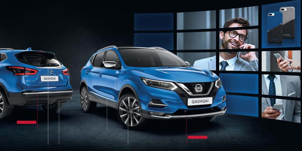 BE DISTINCTIVE Add a distinctive edge to your QASHQAI with an elegant pack of chrome finishers, combined with matching door sills.