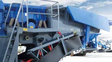 extra-long articulated crusher jaw Compact transport unit and light weight With a weight of 30 tons, the MC 100 R EVO is very easy to transport.
