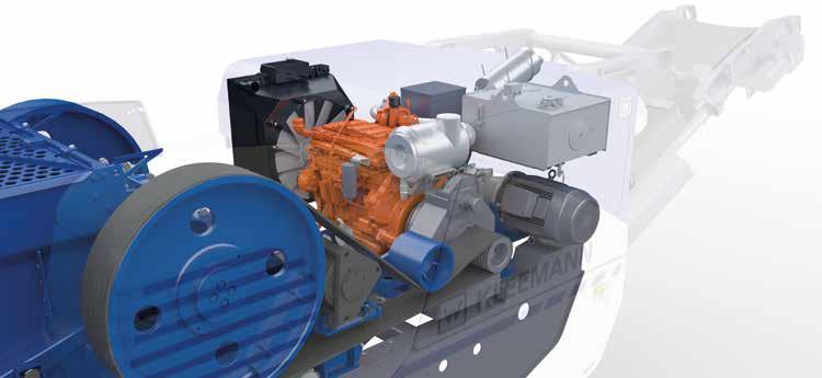 MOBILE JAW CRUSHERS EVEN BETTER RESULTS THANKS TO INNOVATIVE DRIVE CONCEPT Highly efficient, powerful diesel engine Low efficiency losses due to crusher direct drive and full output at crusher Lowest