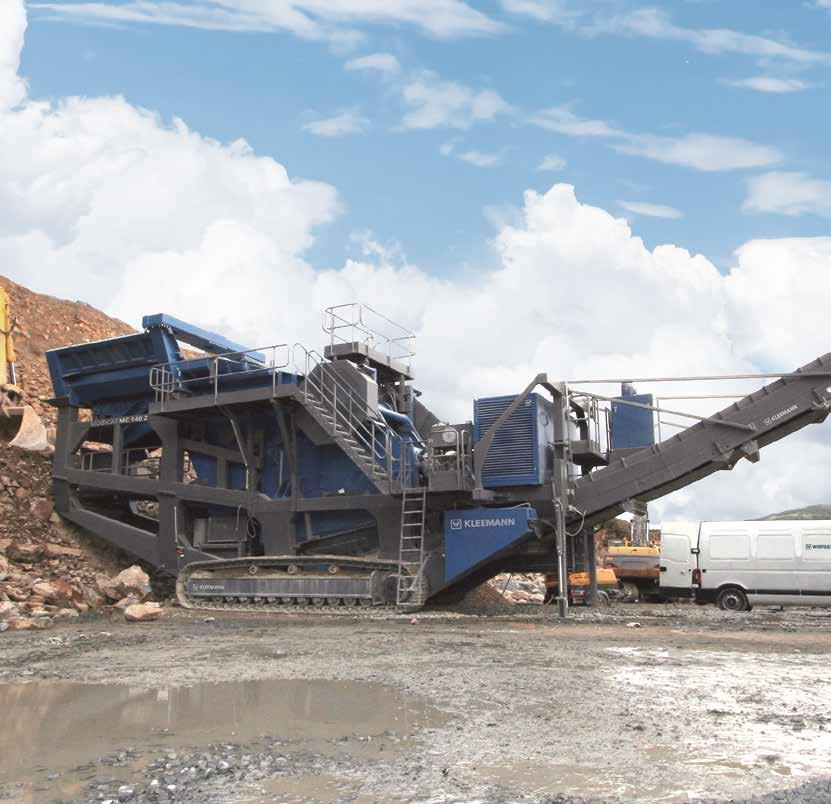 MOBILE JAW CRUSHERS MOBICAT MC 140 Z THE ROBUST CRUSHING WONDER Large feed size, impressive feed capacity, robust 54-ton crusher: achieve high annual production volumes with the MC 140 Z.