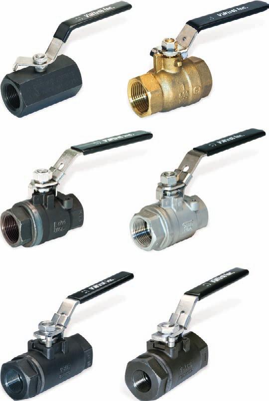 Configuration and in Pressures up to 2000 psi Series CBS Two-Piece Bronze Design Offers Pressures Up to 600 psi Series CU Series CBS, Bronze Trim Series CCS & CSS Sizes Range From 1 /4" thru 2" in