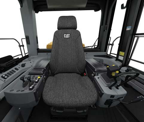 Experience reduced vibrations from isolated cab mounts and seat air suspension.