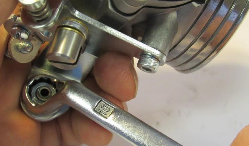3) TIGHTEN NUT M6 WITH 12 PONT WRENCH 10mm. (SEE FIG.