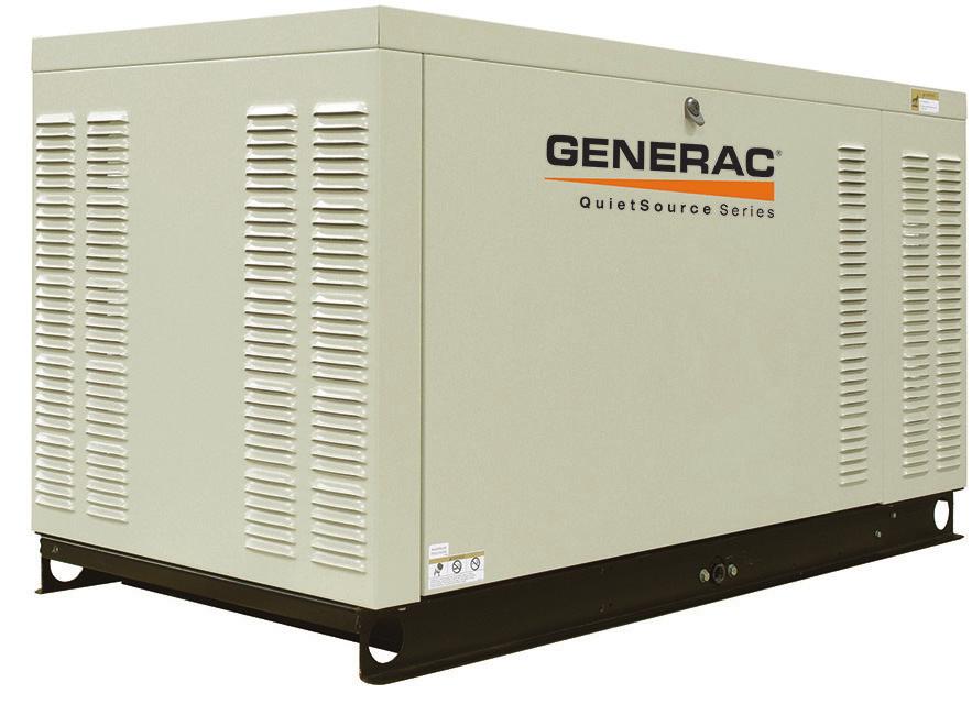 Quietsource Series QUIETSOURCE SERIES Standby Generators Liquid-Cooled Gas Engine Quietsource Series 1 of 9 INCLUDES: Two Line LCD Tri-Lingual Digital Nexus Controller Isochronous Electronic Governor