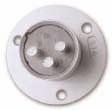Receptacle XLR- -13 * Male Round Flange Receptacle * XLR- -14 See page 15 for panel