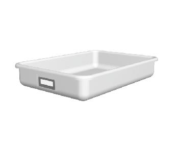 A2415 6-1/4 2-7/8 20-1/8 Large dispensing tray with two removable plastic dividers.