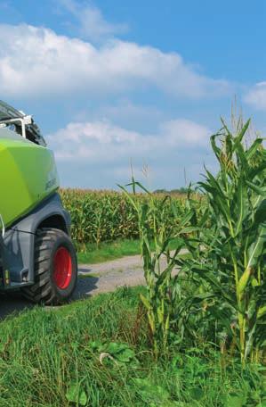 On the road In the case of maize front attachments with a working width of up to 6.