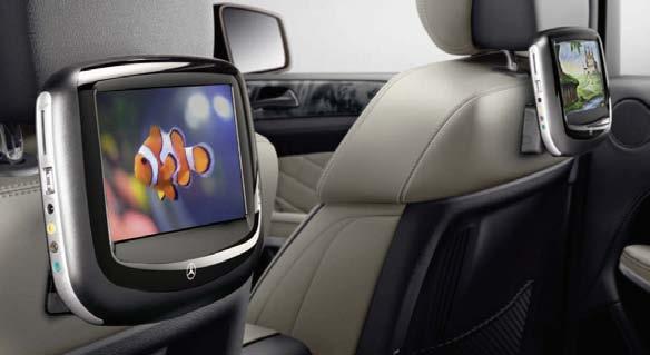 8 cm screens with TFT technology, without disturbing the driver or restricting the rear field of vision.