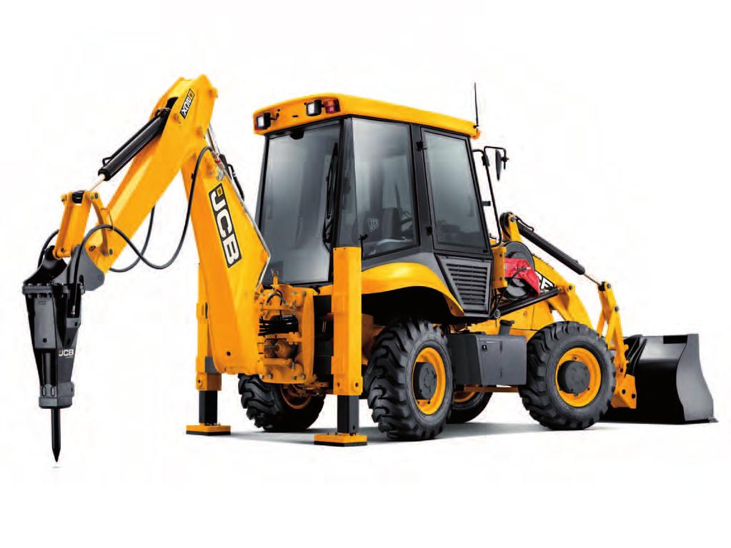 BAKHOE LOAD Excavator Equal length boom and dipper maximises trench length with less repositioning of the machine Narrow boom and dipper gives superb visibility enhancing operator safety and