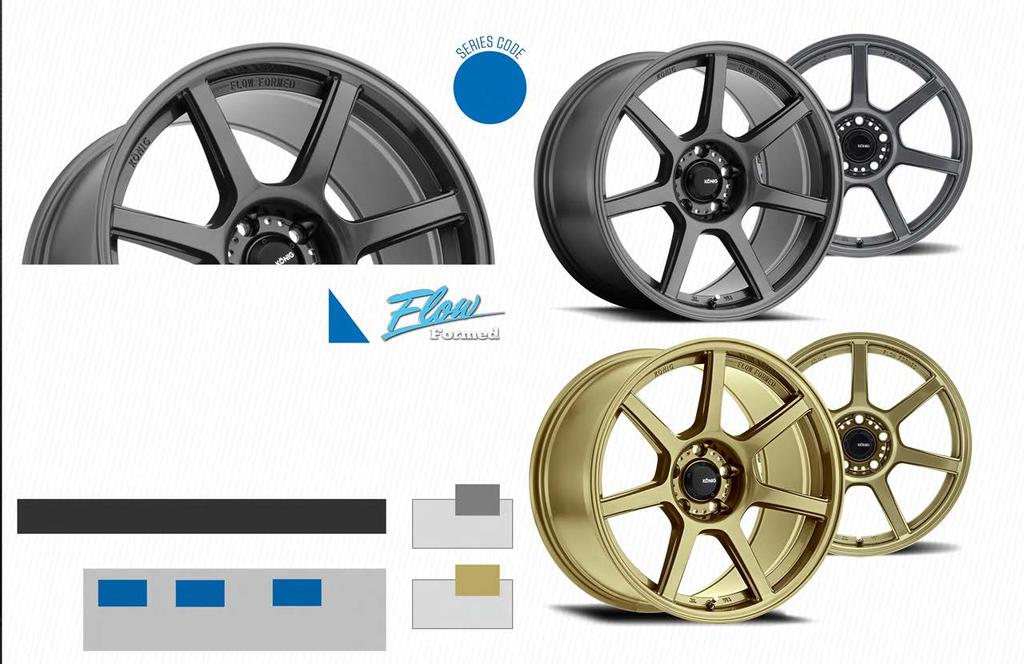 UF 4 ULTRAFORM THE ULTRAFORM IS KONIG S LATEST FLOW FORMED WHEEL. ITS TUNING INSPIRED 7-SPOKE DESIGN OFFERS A MODERN DAY APPEARANCE FOR ANY CAR ENTHUSIAST LOOKING TO PERFORM ON THE STREET OR TRACK.