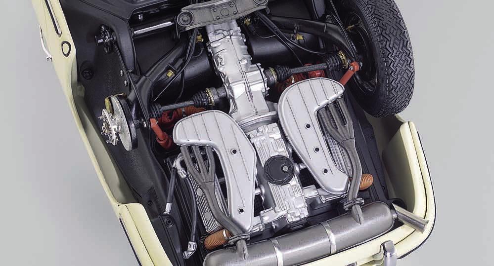 Technical data of the original vehicle: Six-cylinder boxer engine with air cooling Displacement: 1,991 ccm Maximum output: 96