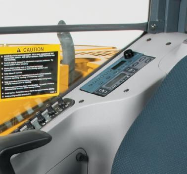 Silicone-filled cab mounts effectively isolate operators from noise and vibration.