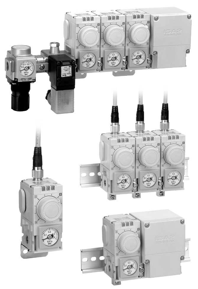 Air Catch Sensor Series ISA How to Order Manifold Without control unit With control unit IISA IISA N PL B C SL B D E C V SR SL PR PL Control unit With regulator + port solenoid valve With port