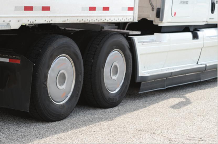 When installing these clamps, inflation pressure must be removed from the tire to allow the clamp to slide between the wheel and the tire without damaging either one.