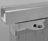 ideal for applications where minimal clearance between track and door is required Easy installation and adjustment 200 lb.