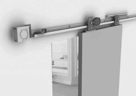 Sirocco Series For Sliding Panels up to 200 lbs Right Hand SIRRH Shown Above and Below The Sirocco system is a quiet, user friendly self closing system which brings the door gently to a close.
