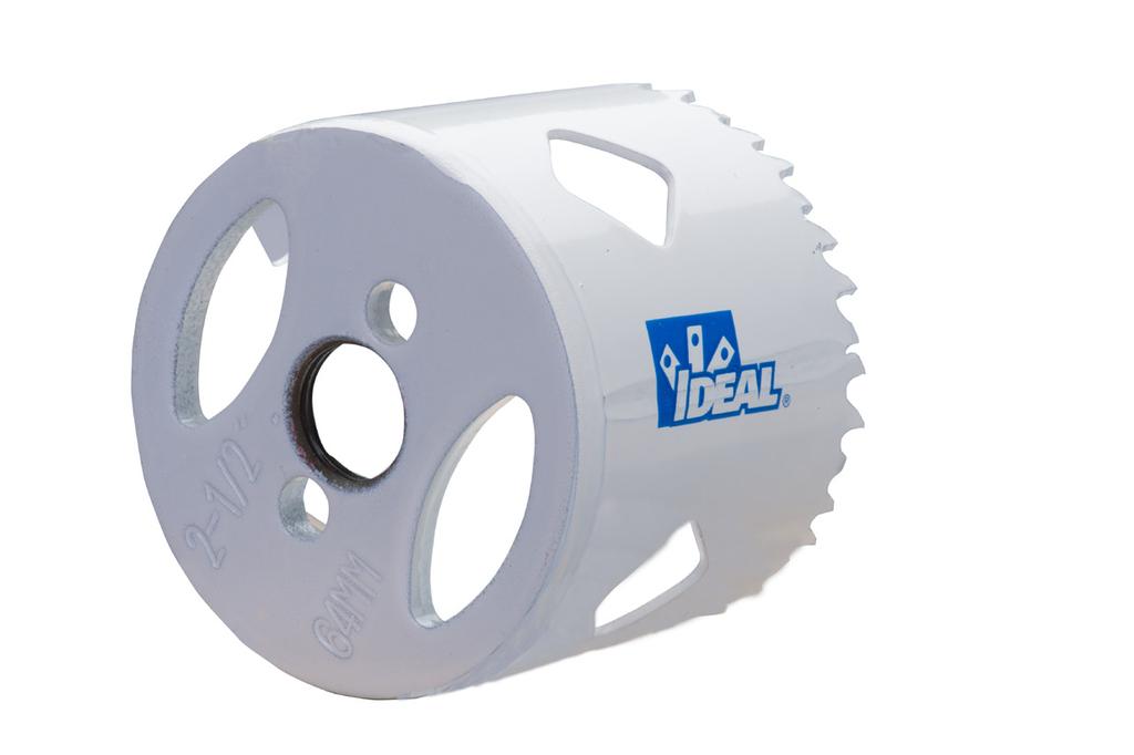 BI-METAL HOLE SAWS When it comes to purchasing a Bi-Metal Hole Saw, look no further. The IDEAL Bi-Metal Hole Saw utilizes M42 high-speed steel with 8% premium cobalt and a rigged solid back plate.