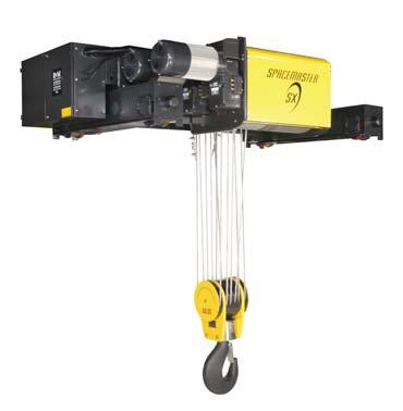 Spacemaster SX hoists are designed to meet and exceed either ASME H3 or ASME H4 duty (FEM 1Am, 2m, or 3m) ratings and provide the ultimate in easy load handling, safe operation and lasting,