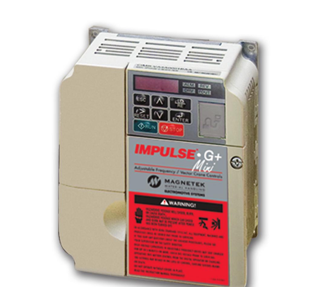 Introducing IMPULSE G+ Mini The new IMPULSEG+ Mini from Magnetek continues our history of providing the most reliable and cost-effective adjustable frequency crane controls available.