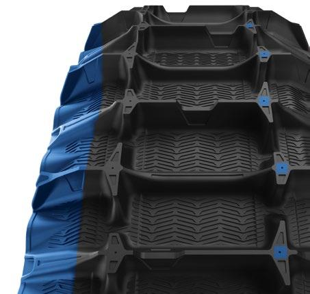 Camoplast ATV/UTV T4S Track Systems - 11 RUBBER TRACKS THAT GRIP TIGHT AND GO ANYWHERE T4S Track Systems optimize length and width for the ideal combination of flotation, traction and comfort.