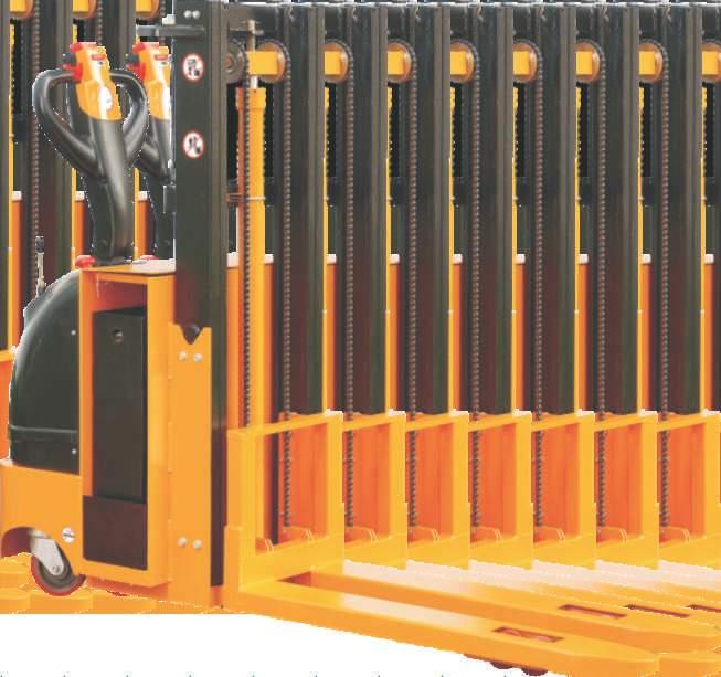 ELECTRIC STACKERS ST i / 12 i Series Model : ST i / 12i Capacity : / kg Lift height : Up to 4200 Capacity: /kg Lift height: up to 4200 Light duty applications Better economy & performance Wheel