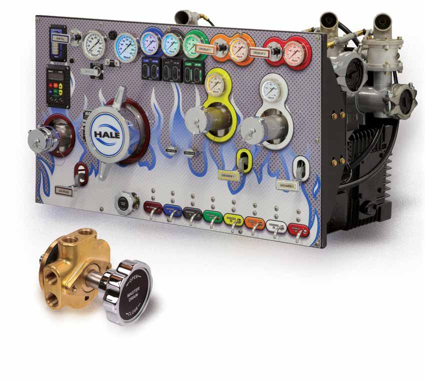 Plumbing Hale offers a wide variety of plumbing components to make the pump installation and operation easier for the OEM and End User. Hale controls allow for a clean and compact pump panel.