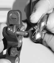 Hold caliper in a rag in one hand, using your thumb or finger to seal the backside of the 
