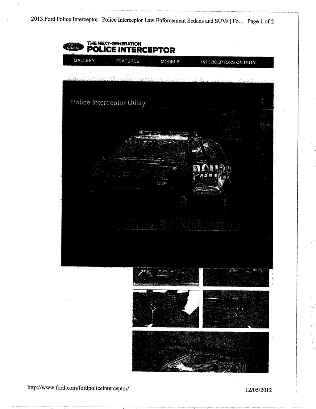2013 Ford.Police Interceptor I Police Interceptor Law Enforcement Sedans and SUVs I Fo.